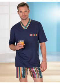 TopTen Heren shortama in blauw ,maat 44/46, Witt, 100% Katoen
