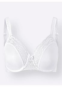 Triumph Damen Minimizer-BH mit Bügel in weiß ,Größe 95E, Witt, 50% Polyamid, 41% Polyester, 9% Elasthan