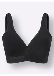 Naturana Damen Komfort-BH ohne B&uuml;gel in schwarz ,Gr&ouml;&szlig;e 100B, Witt, 95% Baumwolle, 5% Elasthan