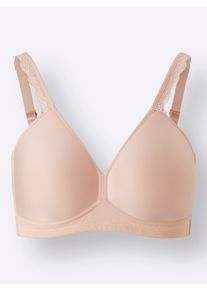 Sassa Mode Dames T-shirtbeha zonder beugel in ivoorkleur ,maat 75B, Witt, 82% Polyamide, 18% Elastan