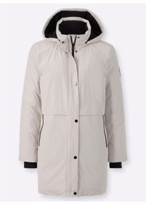 Damen Jacke mit Kontrast-Fleece-Futter in hellgrau ,Größe 19, WITT, 60% Baumwolle, 40% Polyester. Bündchen: 94% Polyester, 6% Elasthan. Kragen-