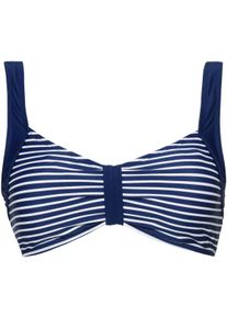 feel good Dames Bikinibovenstukje in marine/wit ,maat 38B, Witt, 80% Polyamide, 20% Elastan