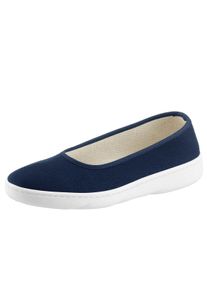 Damen Slipper in marine ,Größe 37, WITT, 100% Baumwolle