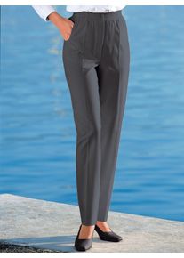 Dames Comfortbroek, ademend en strijkarm in grijs ,maat 195, WITT, 62% Polyester, 36% Viscose, 2% Elastan