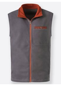 Catamaran Heren Fleecevest in antraciet ,maat 44/46, Witt, 100% Polyester