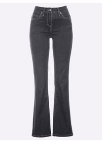 Dames Bootcut jeans in 5-pocketsmodel in dark-blue ,maat 36, WITT, 81% Katoen, 17% Polyester, 2% Elastan