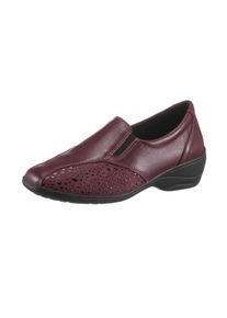 Dames instapper in bordeaux ,maat 37, Witt, 85% Glad leer, 15% Textiel