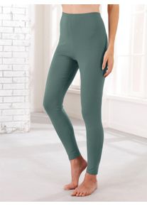 Damen Leggings in Stretch-Qualit&auml;t in khaki + khaki-bedruckt ,Gr&ouml;&szlig;e 38, WITT, 95% Baumwolle, 5% Elasthan
