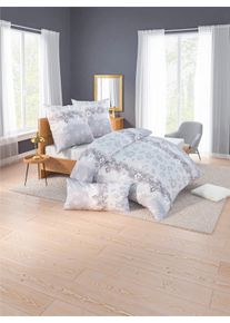 Bierbaum unisex Bedtextiel in Zilverkleur ,maat 40x80 cm, - 2 kussenovertrekken, Witt, 100% Katoen