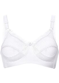 Miss Mary Of Sweden Dames Beha in wit ,maat 100G, Witt, 80% Katoen, 13% Elastan, 7% Polyamide