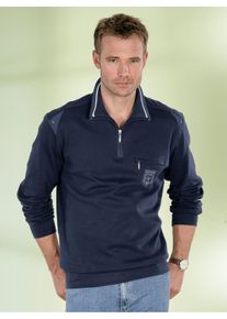 Heren Sweatshirt in marine ,maat 44/46, WITT, 100% Katoen