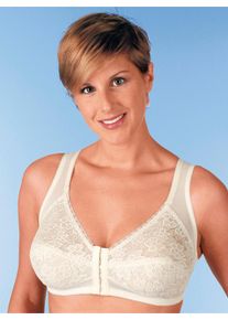 Dames Steunbeha in ivoorkleur ,maat 100, WITT, 87% Polyamide, 13% Elastan