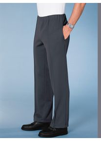 Heren Korte broek met comfortband in antraciet ,maat 25, WITT, 80% Polyacryl, 20% Katoen