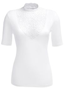 Nina von C. Herren Blazershirt in weiß ,Größe 38, Witt, 100% Baumwolle