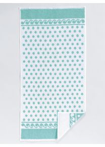 Ross unisex Handdoek in mint ,maat 50x100 cm - 2 handdoeken, Witt, 100% Katoen