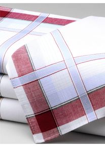 Heren Herenzakdoeken in op kleur gesorteerd ,maat per 4 stuks, WITT, 100% Katoen