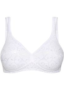Triumph Damen BH ohne Bügel in weiß ,Größe 75E, Witt, 38% Polyamid, 35% Baumwolle, 22% Elasthan, 5% Polyester