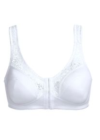 Speidel Dames Beha zonder beugel met voorsluiting in wit ,maat 100D, Witt, 95% Katoen, 5% Polyamide