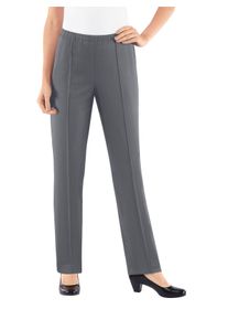 Dames Thermobroek van ribjersey in grijs ,maat 38, WITT, 100% Polyester