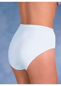 Mey Dames Tailleslip met glanzende elastische band in wit ,maat 40, Witt, 55% Katoen, 40% Viscose, 5% Elastan