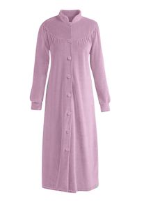 Plantier Dames Ochtendjas in rozenhout ,maat 36/38, Witt, 80% Katoen, 20% Polyester