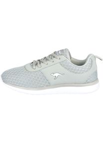 Kangaroos Dames Sneaker in lichtgrijs ,maat 36, Witt, 50% Kunststof, 50% Textiel