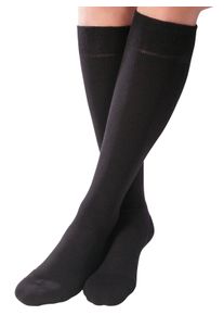 Damen Kniestrümpfe in schwarz ,Größe 37-39, WITT, 98% Baumwolle, 2% Elasthan