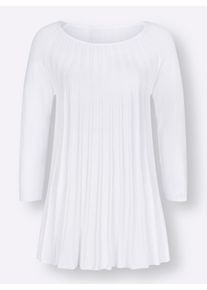 Dames Pullover met ronde hals in A-model in wit ,maat 50, WITT, 65% Viscose, 35% Polyamide
