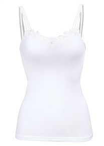 Comazo Dames Hemd in wit ,maat 36, Witt, 98% Modal, 2% Elastan