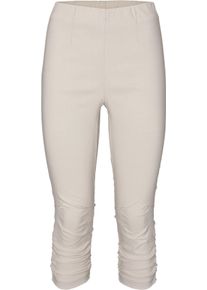 Heine Damen Caprihose mit Abnähern am Knie in sand ,Größe 50, Witt, 70% Viskose, 25% Polyamid, 5% Elasthan