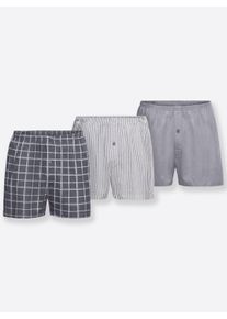 Herren Boxershorts in grau-sortiert ,Gr&ouml;&szlig;e 12, Witt, 100% Baumwolle