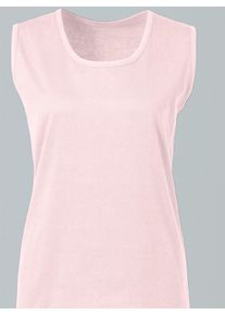 Dames Top met ronde hals in roze ,maat 38, WITT, 100% Katoen
