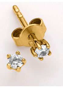 Dames Oorstekers in Geelgoud 585 ,maat 0,25 ct. goud (585), WITT,