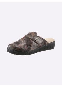 Belvida Dames Muil in zwart geprint ,maat 38, Witt, 100% Su&egrave;de