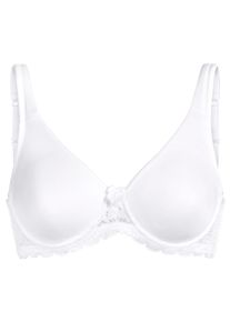 wäschepur Dames T-shirtbeha met beugel in wit ,maat 100C, Witt, 82% Polyamide, 18% Elastan