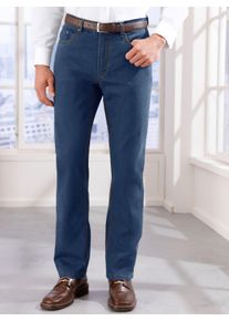 Heren Thermojeans in blue-stonewashed ,maat 46, WITT, 85% Katoen, 14% Polyester, 1% Elastan