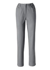 Damen 5-Pocket-Jeans mit Stretch-Anteil in grey-denim ,Größe 38, WITT, 81% Baumwolle, 17% Polyester, 2% Elasthan