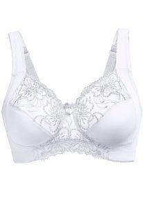 wäschepur Dames Beha in wit ,maat 100B, Witt, 88% Polyamide, 12% Elastan