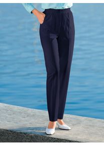 Dames Comfortbroek, ademend en strijkarm in marine ,maat 19, WITT, 62% Polyester, 36% Viscose, 2% Elastan