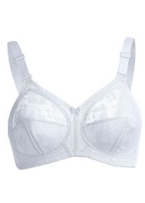 Triumph Damen BH ohne Bügel in weiß ,Größe 80D, Witt, 84% Polyamid, 10% Elasthan, 6% Baumwolle