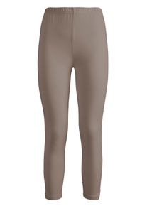 Dames Legging met rimpeling op de pijp in taupe ,maat 38, WITT, 92% Katoen, 8% Elastan