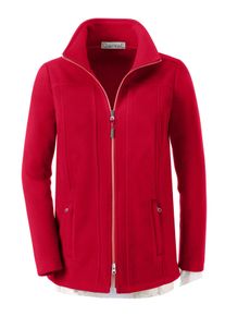 Heren Fleecevest in rood ,maat 48, WITT, 100% Polyester