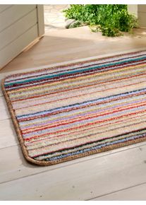 unisex Multifunctionele mat in bont gestreept ,maat 60x180 cm, 1 stuks, WITT, 100% Polyester