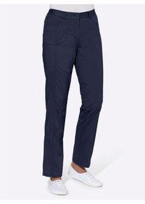 Damen Stretch-Hose mit rückwärtigem Dehnbund in nachtblau ,Größe 36, WITT, 98% Baumwolle, 2% Elasthan