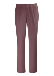 Damen Stretch-Hose mit innenliegendem Dehnbund in rosenholz ,Größe 18, WITT, 64% Polyester, 34% Viskose, 2% Elasthan