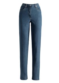 Dames 5-pocketjeans met katoenstretch in blue-stonewashed ,maat 36, WITT, 98% Katoen, 2% Elastan