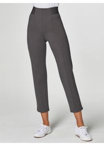 Dames Broek met 'buik weg'-effect in antraciet ,maat 36/38, Witt, 68% Viscose, 28% Polyamide, 4% Elastan