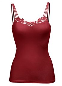 Comazo Dames Hemd in bordeaux ,maat 36, Witt, 98% Modal, 2% Elastan