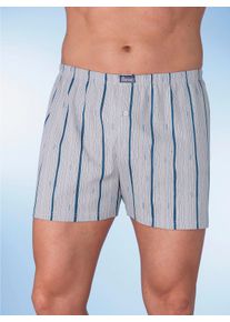 Heren Boxershorts in lichtgrijs geprint ,maat 6, Witt, 100% Katoen