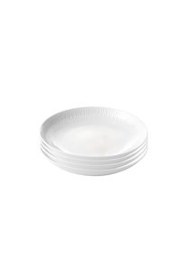 Aida - Relief - Set of 4 - White soup plate - 22 cm (35184)